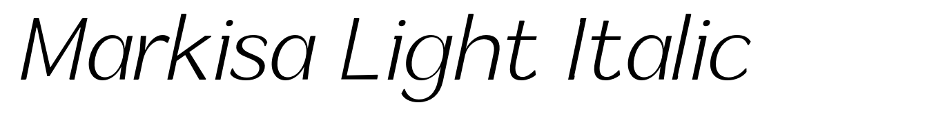 Markisa Light Italic